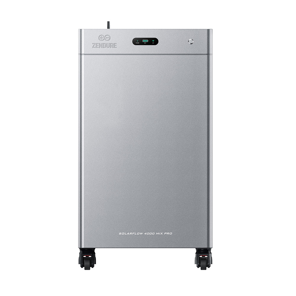 Zendure SolarFlow 4000 Mix Pro Power Station mit 8 kWh LiFePO4-Speicher – Vorderansicht
