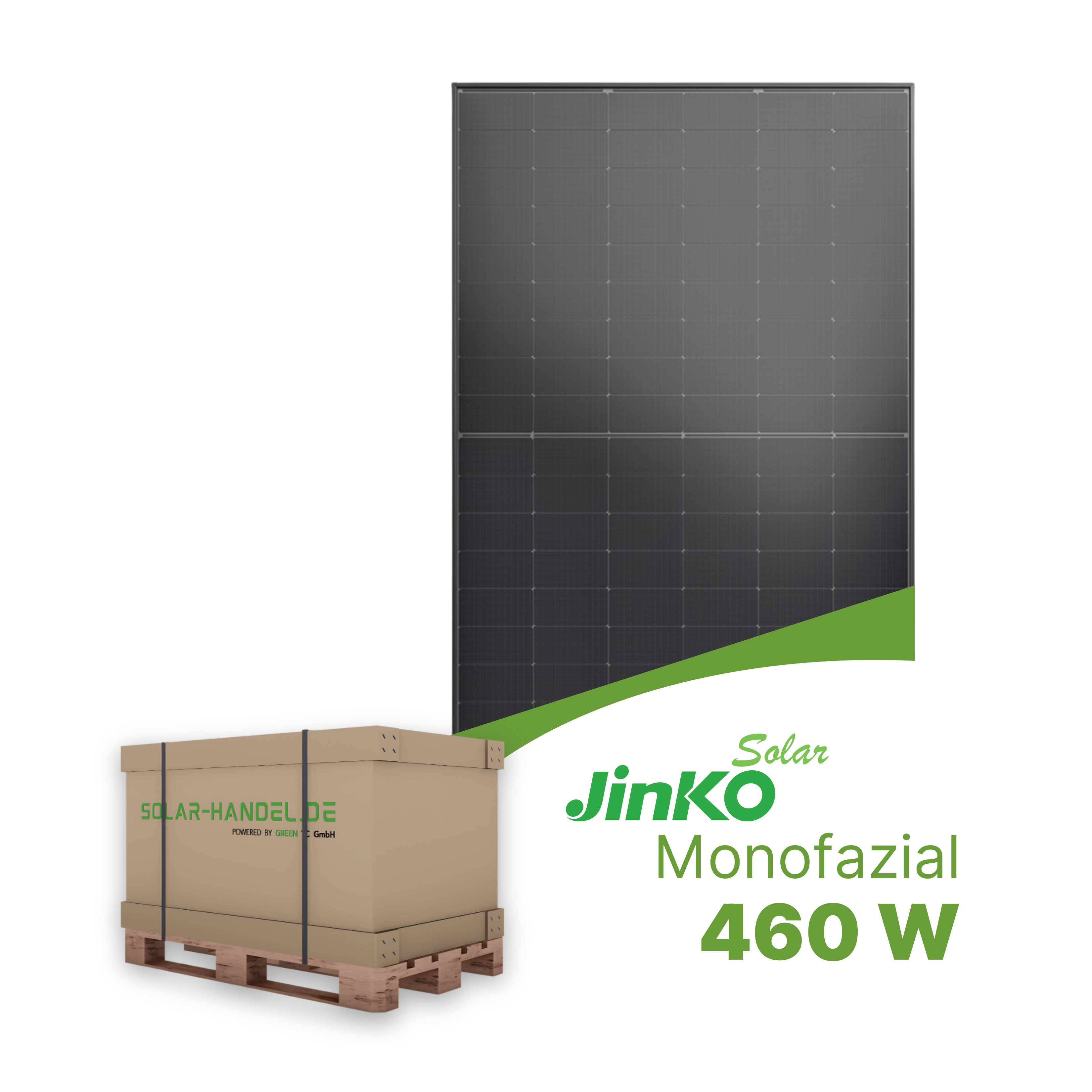 JinKO 460W Full Black Glas-Glas 48HL4M-DB - Palette (37 Stk.)