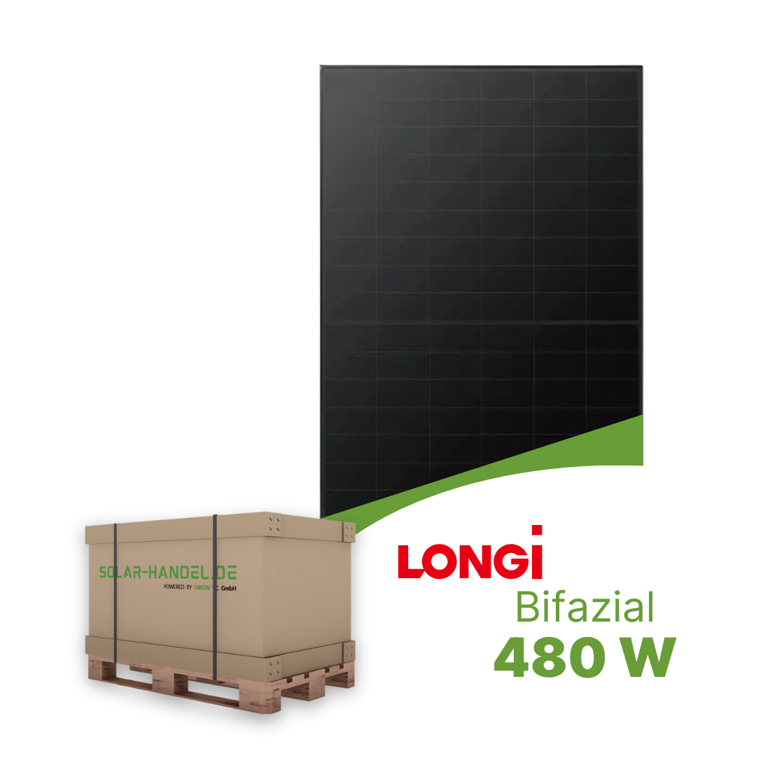 LONGi LR7-54HVBB-480M X10 Doppelglas Premium Schwarz - Palette (36 Stk.)