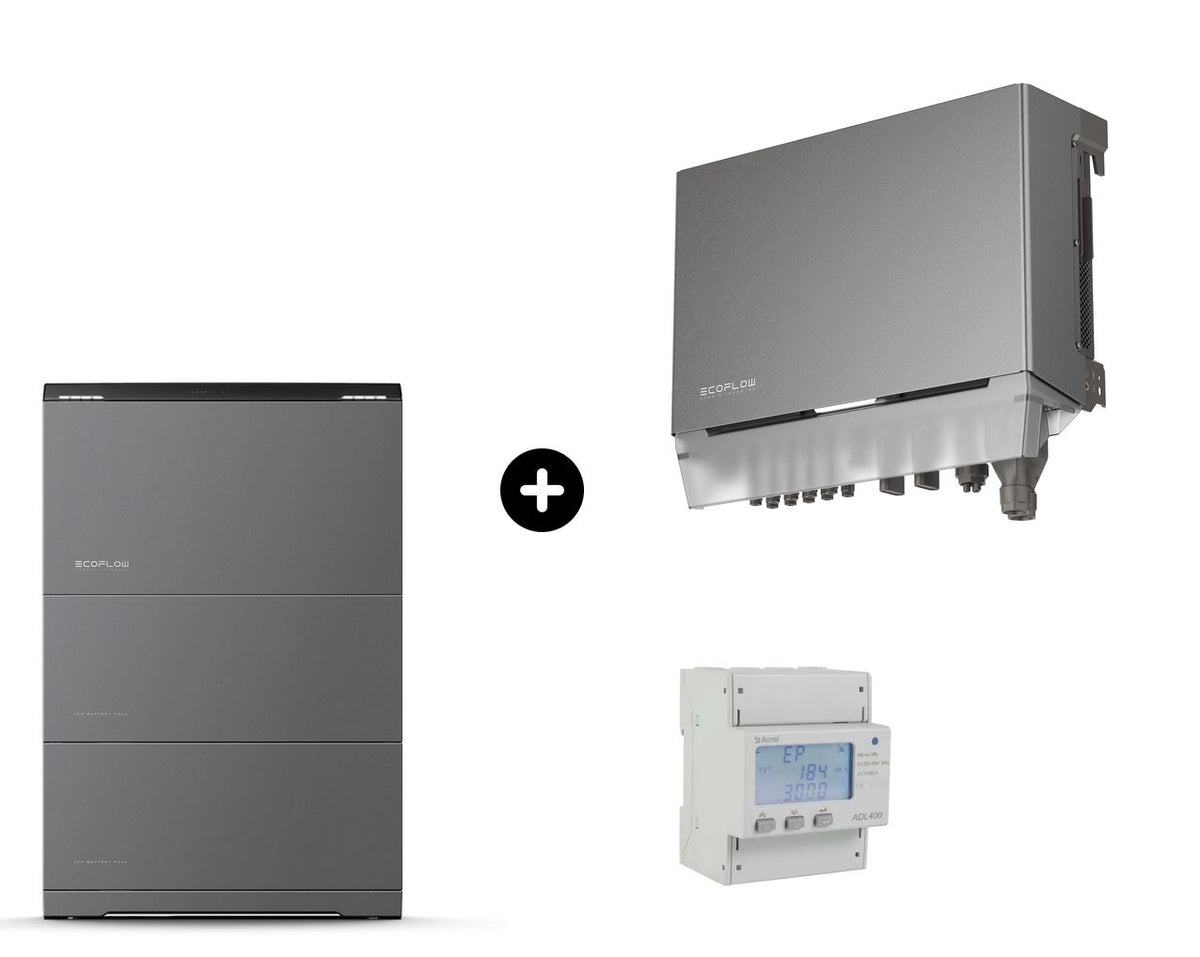 EcoFlow PowerOcean 10 kWh Kit mit Hybrid-Wechselrichter, Ocean 2 Speicher und Smart Meter