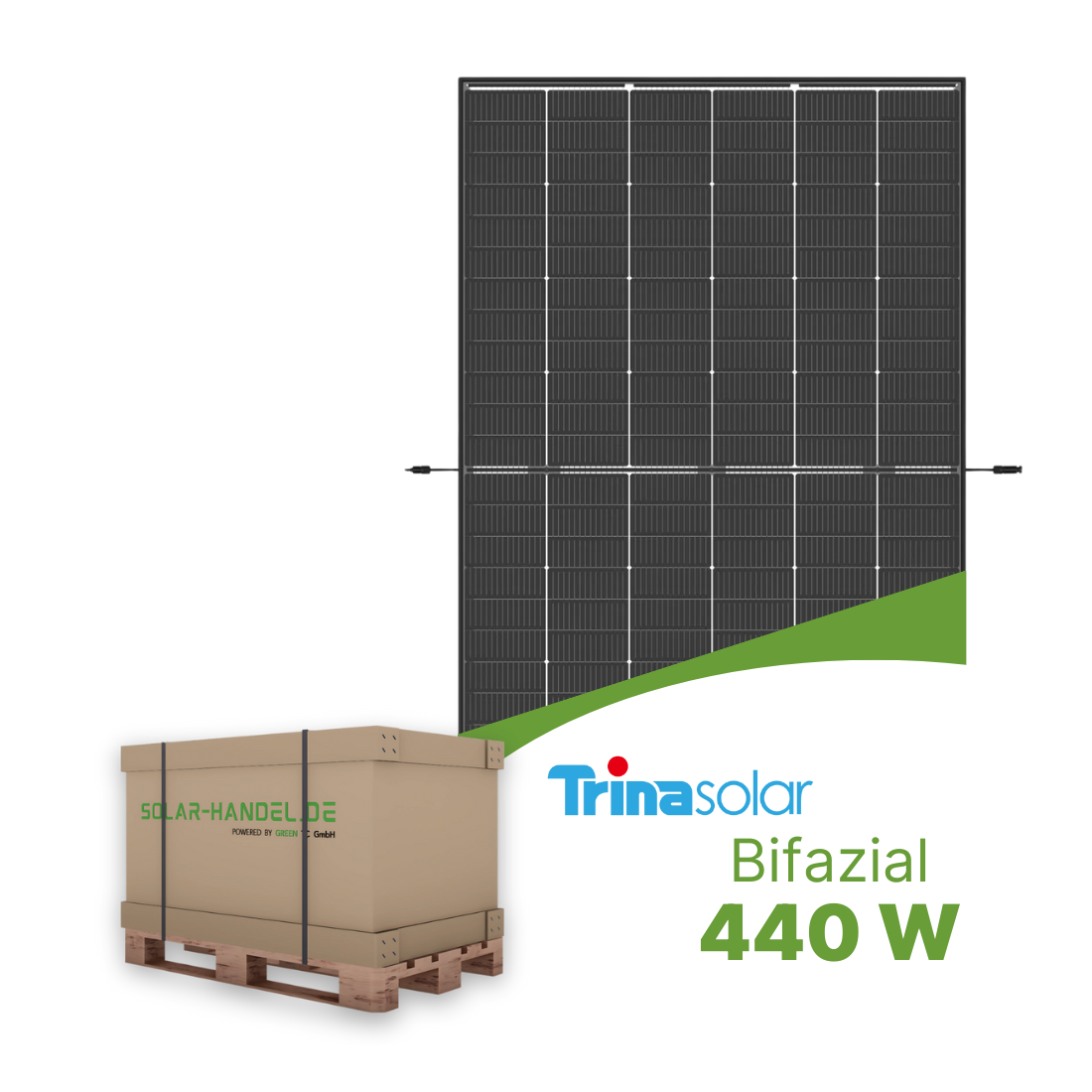 Trina Vertex S+ 440W Bifazial Glas-Glas Full Black TSM-NEG9RC.27 (36 Stk.)