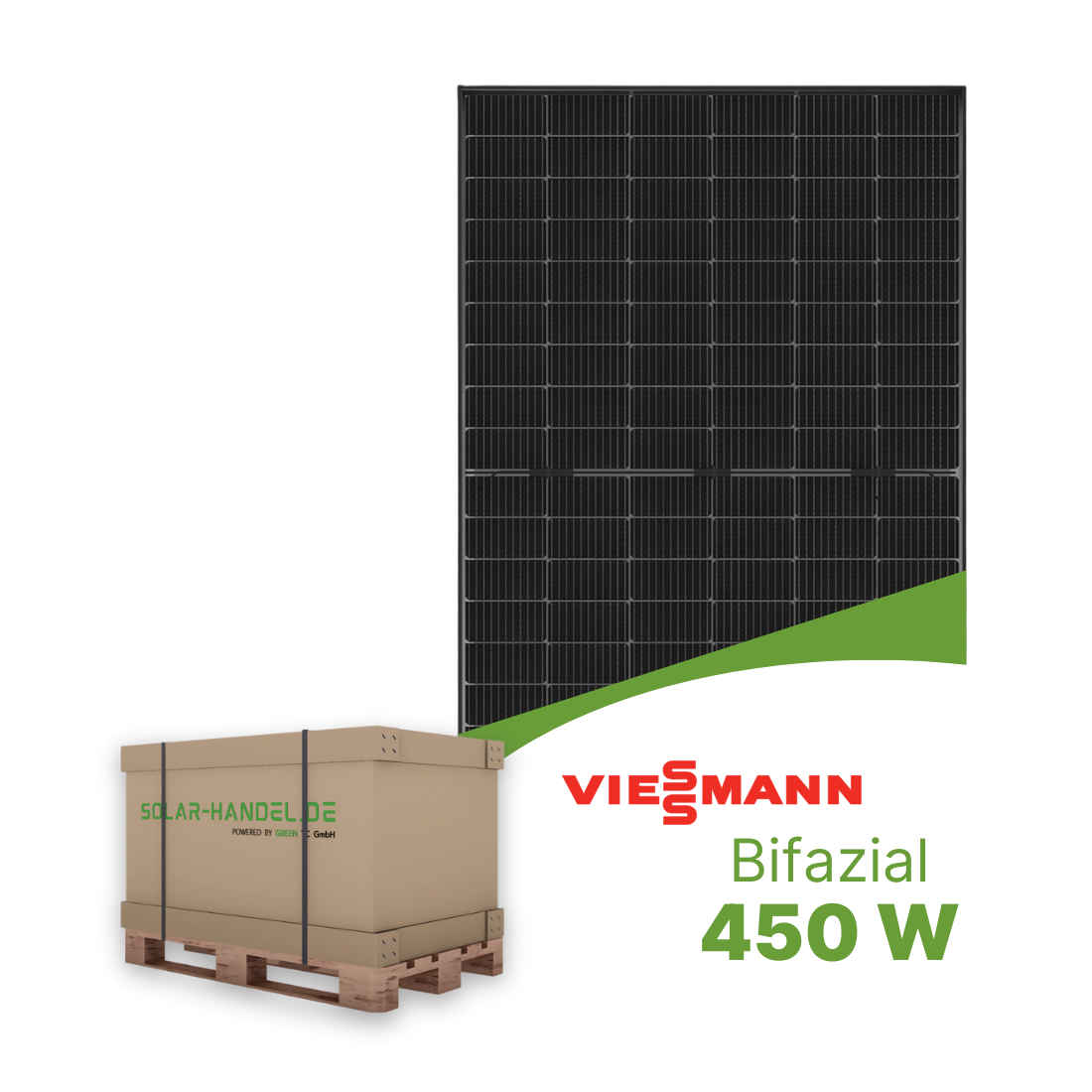 Viessmann 450W Bifazial-Glas-Glas Black Frame 300-DG M450HC (36 Stk.)
