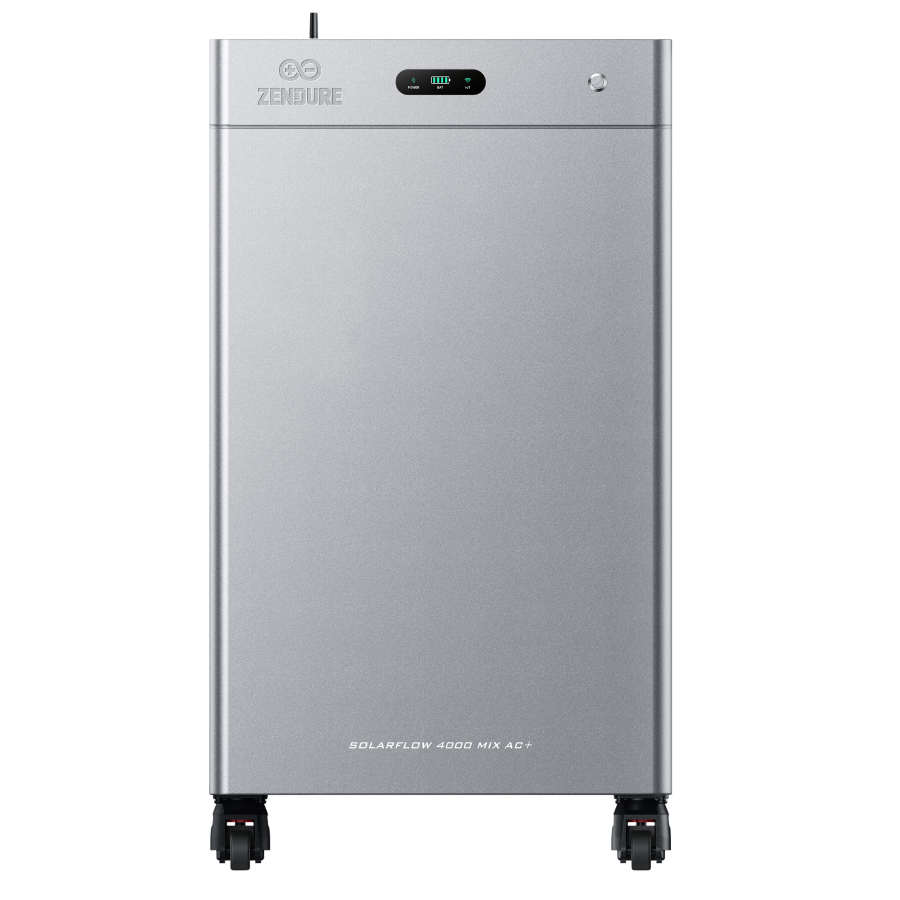 Zendure SolarFlow 4000 Mix AC+ Power Station mit 8 kWh LiFePO4-Speicher – Vorderansicht