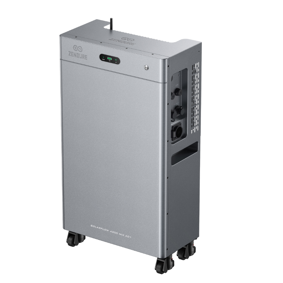 Zendure SolarFlow 4000 Mix AC+ Power Station mit 8 kWh Speicher – Schrägansicht