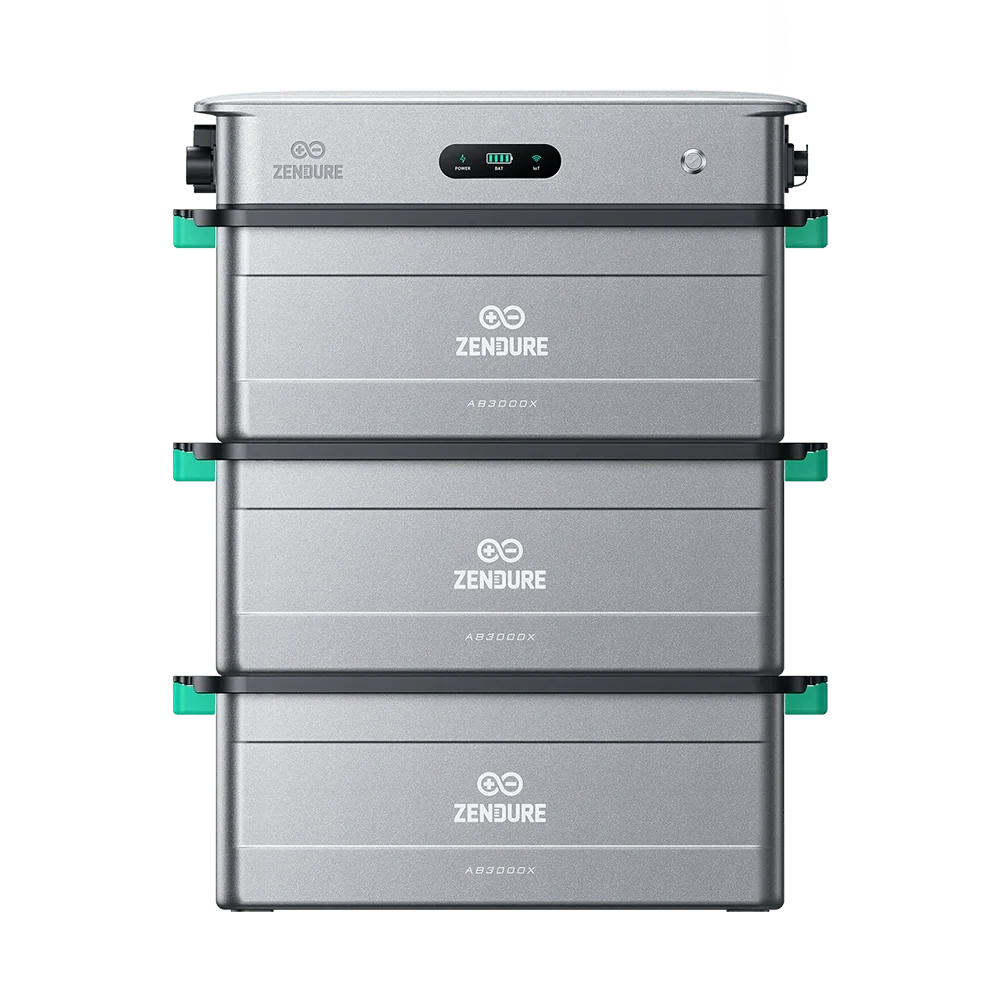 Zendure SolarFlow 2400 AC + 3 x AB3000X 8,64 kWh – Produktansicht